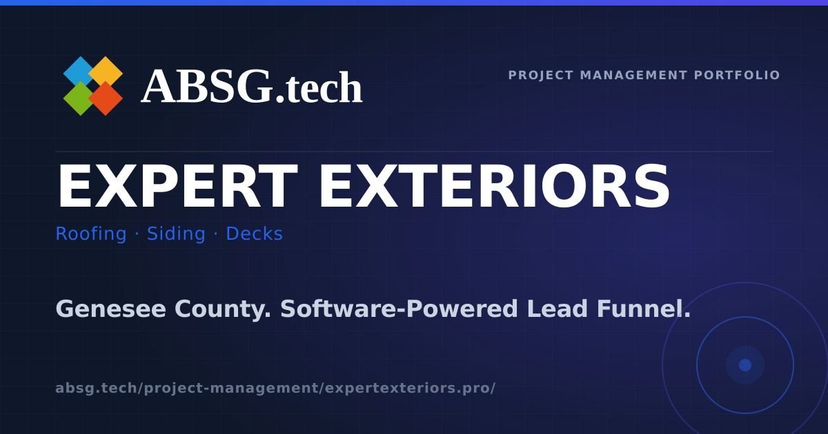 Expert Exteriors — Roofing, Siding & Decks | Built by ABSG.TECH